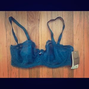 NWT Green Chantelle Logo Demi Bra - 34D
